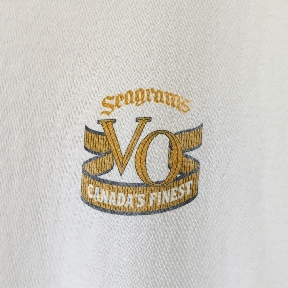 Anvil 90's Vintage Seagrams VO Canada's Finest Short Sleeve Crewneck T-shirt XL - Picture 3 of 11